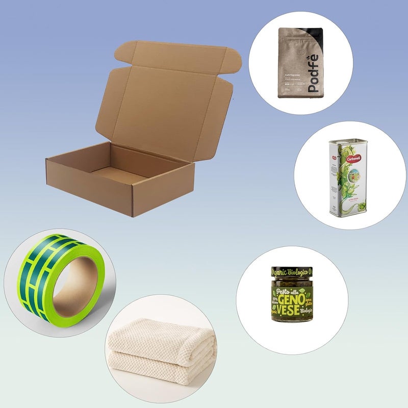 Livejun 8x6x2 inch Shipping Boxes Pack of 25, Brown Corrugated Cardboard Box Mailer Boxes for Packaging Small Business Shipping，Recyclable Moving Storage Mailing Boxes Bulk Book Literature Gift Giving - Image 2